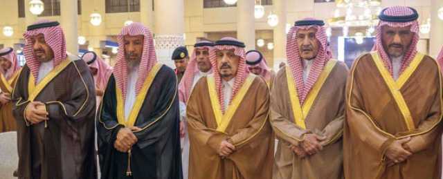 صلاة الميت على الأمير عبدالله بن مساعد