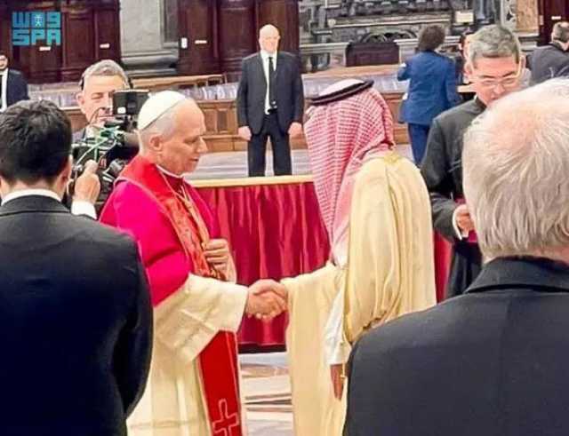 الجبير يشارك في مراسم تنصيب بابا الفاتيكان