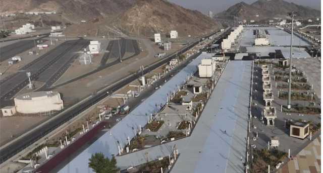 “الأسفلت المطاطي” .. ابتكار هندسي لراحة الحجيج