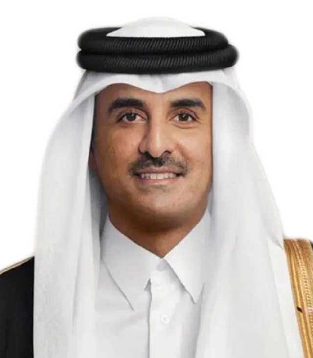 أمير قطر مهنئاً: نتمنى للمملكة مزيداً من التقدم والازدهار