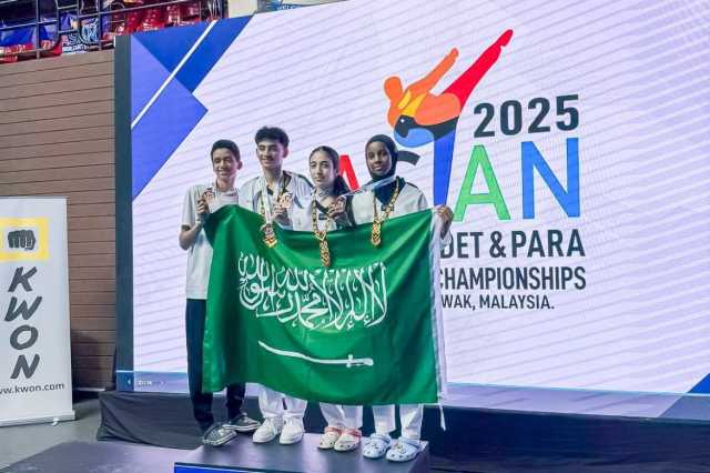 إنجاز آسيوي تاريخي.. المنتخب السعودي للتايكوندو يحصد( 4) ميداليات في بطولتي الناشئين والشباب