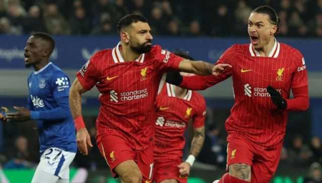 ليفربول يسعى لتعزيز صدارته للبريمرليج بنقاط إيفرتون