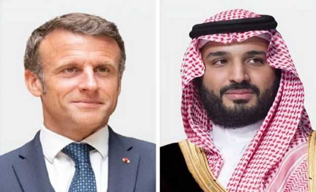 ولي العهد ورئيس فرنسا يبحثان الجهود المبذولة لتحقيق الأمن والاستقرار