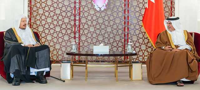 آل الشيخ ورئيسا «النواب» و«الشورى» يبحثون التعاون.. ولي عهد البحرين يستقبل رئيس مجلس الشورى