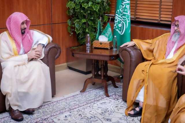 المفتي لوزير العدل: القيادة تدعم تطوير القضاء