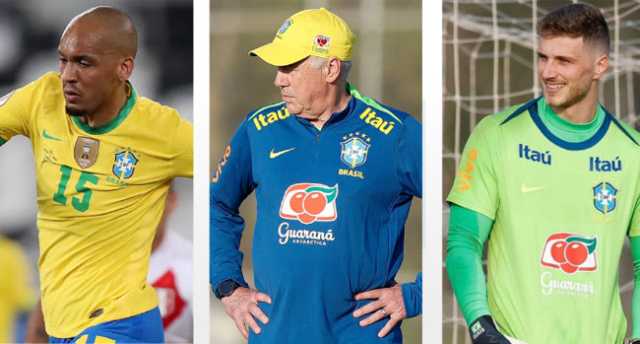 أنشيلوتي يضم بينتو وفابينيو لتشكيلة البرازيل