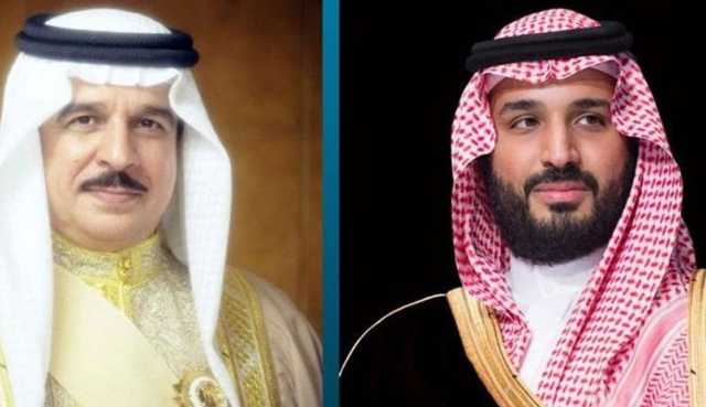 ولي العهد يتلقى اتصالا هاتفيا من ملك البحرين هنأه فيه بعيد الفطر