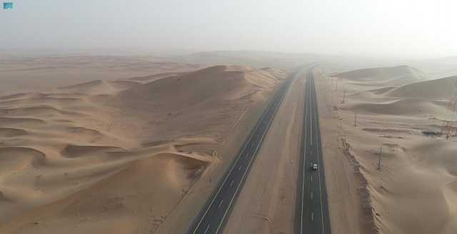 إنجاز أكثر من 83% من ازدواج طريق الرياض الرين بيشة