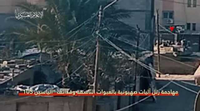 مشاهد جديدة لاستهداف آليات جيش الاحتلال في خان يونس