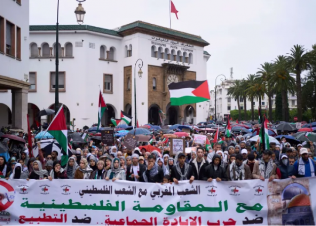 احتجاج بالمغرب على رسو سفينة متجهة لإسرائيل