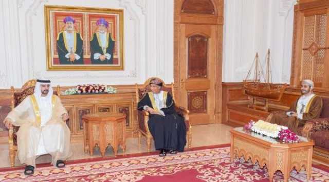 السيد فهد يستقبل ولي عهد دبي