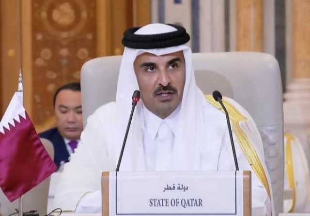 أمير قطر: ندين خرق إسرائيل المستمر لوقف إطلاق النار في غزة