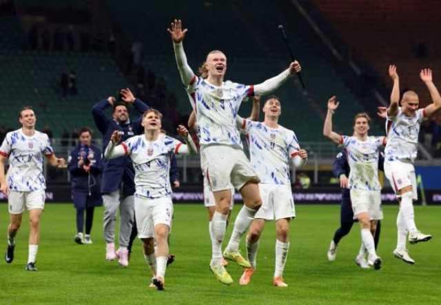 النرويج تتأهل لكأس العالم وإيطاليا تخوض الملحق