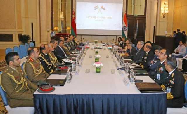 اجتماع لجنة التعاون العسكري المشتركة بين عُمان والهند في نيودلهي