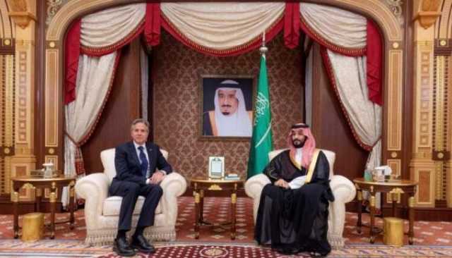 اليوم.. وزير الخارجية الأمريكي سيجتمع مع ولي العهد السعودي