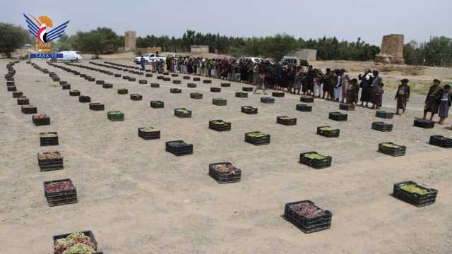 قافلتا أعناب من بني حشيش بصنعاء دعما للجبهات ووقفة تنديد بالتواجد الأمريكي