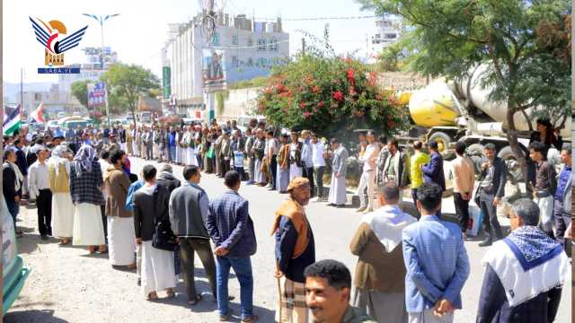 مكتبا الأوقاف والتعليم الفني بإب ينظمان وقفتين تأييدا لعملية “طوفان الأقصى”