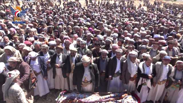 تشييع جثمان فقيد الوطن الشيخ محمد صالح القصير في أرحب بصنعاء