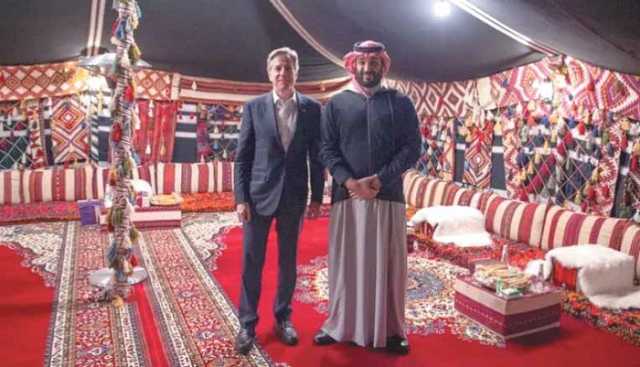 لقاء بن سلمان وبلينكن في مدينة العُلا: ظاهره وقف الحرب في غزة وباطنه التطبيع وحماية “اسرائيل” من صواريخ وطائرات اليمن