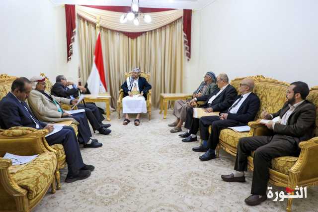 السياسي الأعلى يشيد بعمليات القوات المسلحة المساندة لفلسطين ويجدد الاستعداد لتنفيذ مبادرة مأرب وتعز