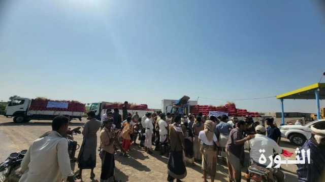 قافلة خضروات من مديرية التحيتا بالحديدة للمرابطين في الجبهات
