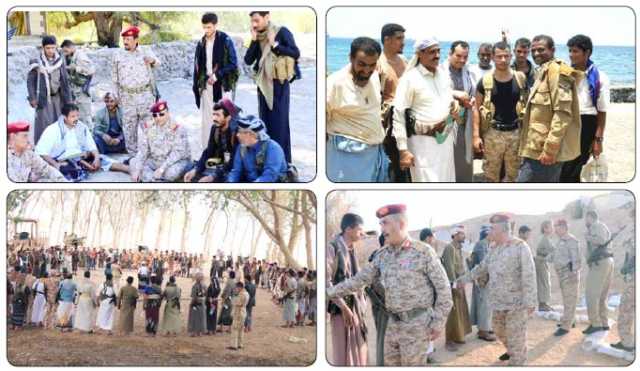 قيادات عسكرية ومدنية يتفقدون أحوال المرابطين في الجبهات والنقاط الأمنية
