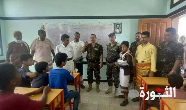 رئيس عمليات قوات الأمن المركزي بالحديدة يزور مركزي الشهيد الصماد والمشرع الصيفيين في الحوك