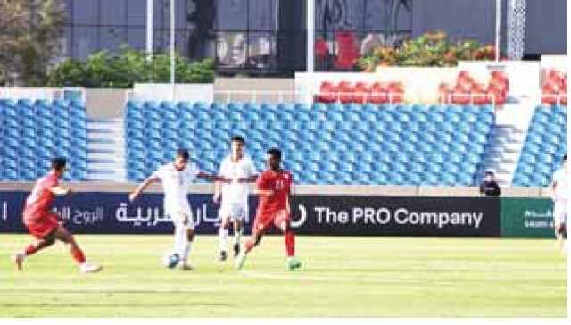 منتخب الشباب يتفوق على نظيره العُماني بثلاثية
