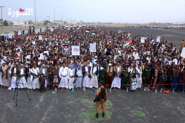 11 مسيرة في تعز للتأكيد على ثبات الموقف المناصر للشعب الفلسطيني