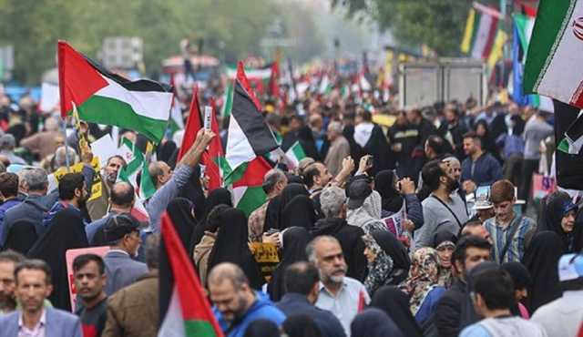 مسيرات حاشدة في المدن الإيرانية تنديداً بجرائم الكيان الصهيوني ودعماً لغزة ولبنان