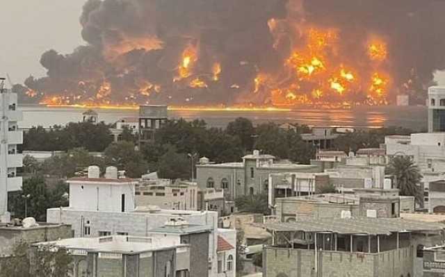 عدوان اسرائيلي يستهدف بسلسلة غارات العاصمة صنعاء ومحافظة الحديدة