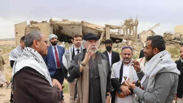 ضيوف اليمن المشاركون بمؤتمر فلسطين يطلعون على عدد من جرائم العدوان في صعدة