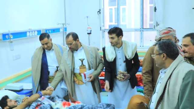 تفقد أحوال الجرحى والمرابطين في النقاط الأمنية بصعدة