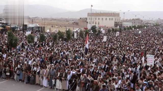 66 مسيرة غير مسبوقة في عمران تأكيدا على الثبات في نصرة غزة