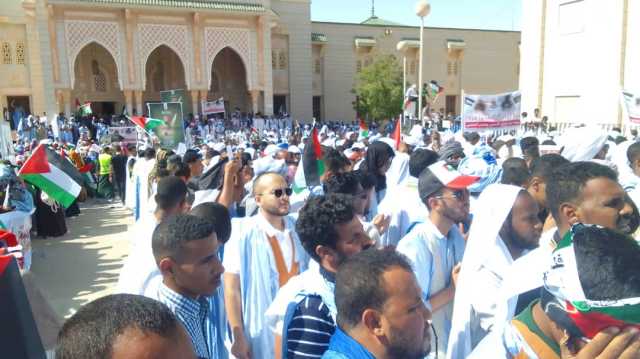 وقفة تضامنية في موريتانيا مع مظلومية الشعب الفلسطيني