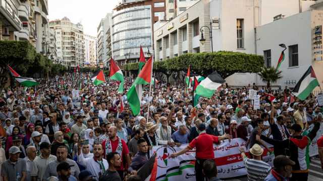 مسيرة حاشدة في المغرب رفضا للإبادة الصهيونية في غزة