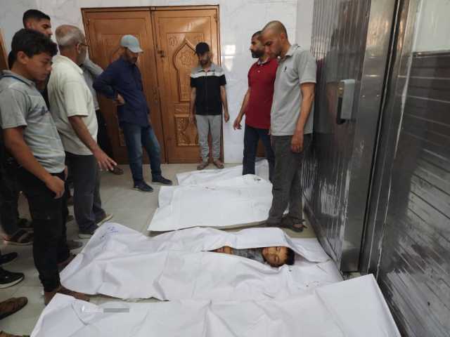 4 شهداء أطفال بقصف صهيوني استهدف خيمة بمنطقة التعابين بدير البلح