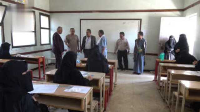 تفقد اختبارات الثانوية العامة بمحافظة تعز
