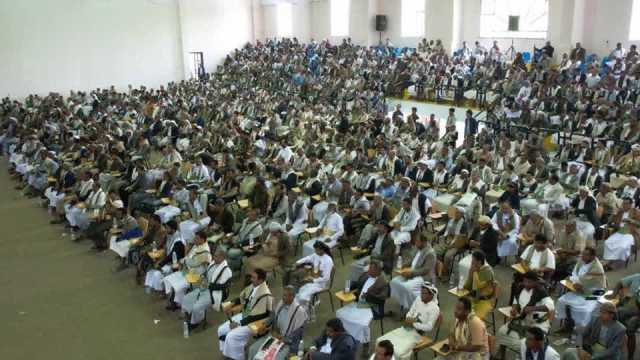 قبائل حجة تعلن النفير العام لمواجهة العدو الأمريكي الصهيوني والبراءة من العملاء
