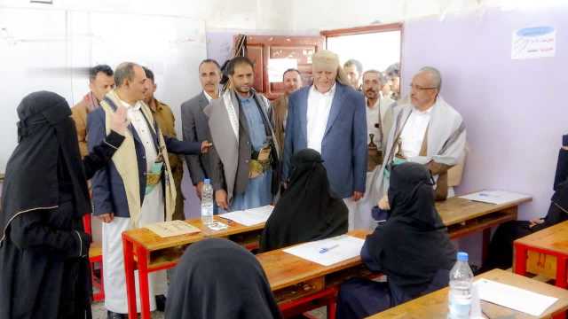تفقد اختبارات الثانوية العامة بمحافظة إب