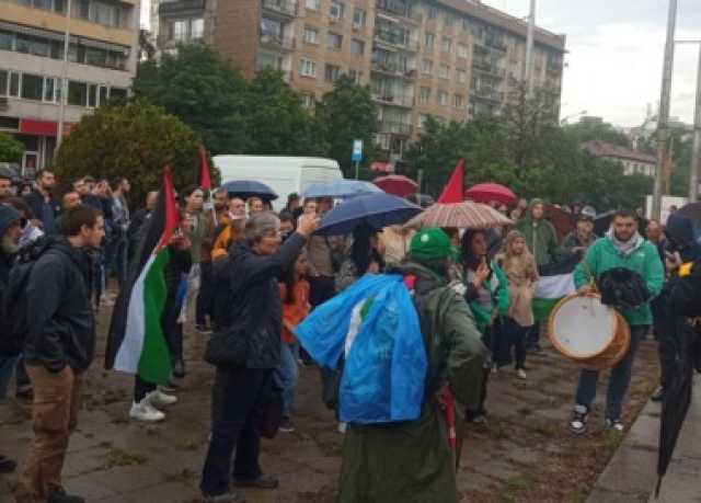 وقفة تضامنية في بلغاريا دعماً للشعب الفلسطيني