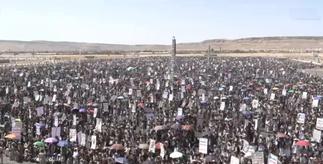 مسيرات كُبرى في عشرات الساحات بصعدة نصرة للشعب الفلسطيني
