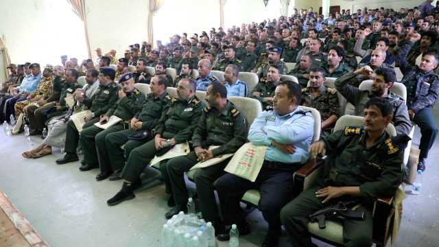 فعالية خطابية لإدارة أمن إب بذكرى الصرخة