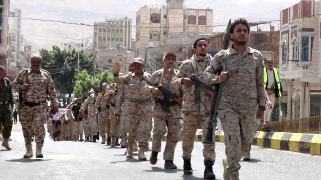 مسير مسلح لقوات التعبئة في مديرية الصافية بالأمانة