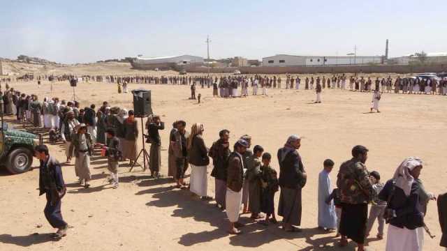 وقفة قبلية مسلحة في بني الحارث إعلاناً للنفير العام وتدشينا لوثيقة الشرف القبلي