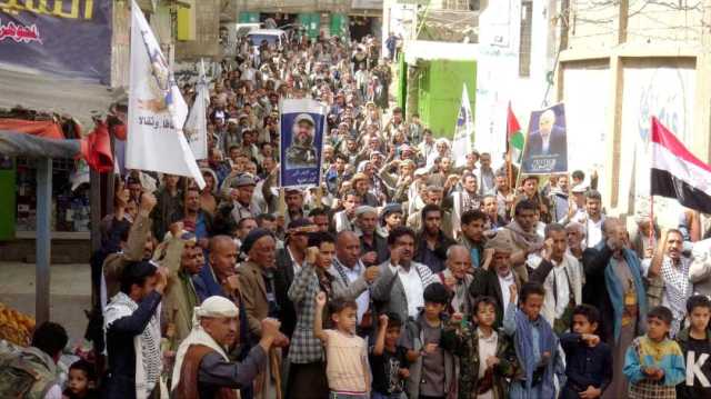 محافظة صنعاء تشهد مسيرات ووقفات حاشدة نصرة لغزة ورداً على جرائم العدوان