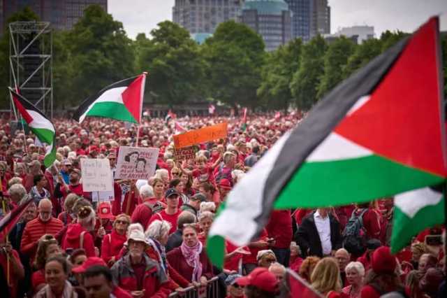 تضامن أوروبي واسع دعما لفلسطين وتنديدًا بجرائم “إسرائيل”