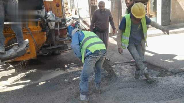 تنفيذ أعمال صيانة في حي الزراعة بمديرية التحرير