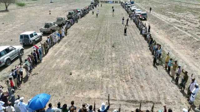 أبناء مديرية الجعفرية بريمة يحتشدون نصرة لغزة وتنديداً بالعدوان الأمريكي