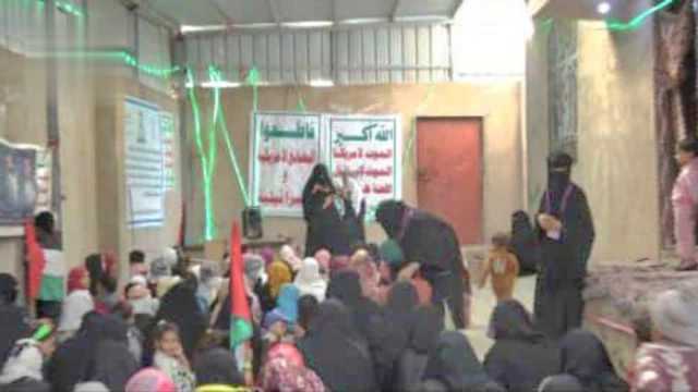 فعالية خطابية نسائية في سنحان بالذكرى السنوية للصرخة
